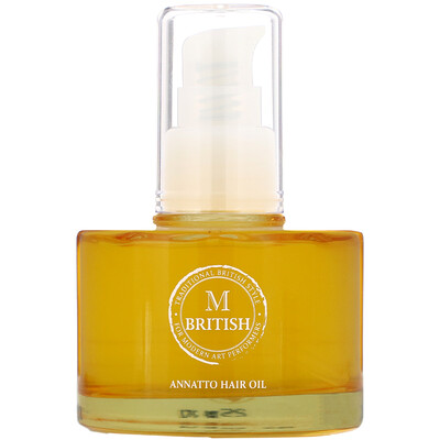 British M Annatto Hair Oil, 2.36 fl oz (70 ml)