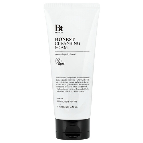 Benton, Honest Cleansing Foam, Reinigungsschaum, 150 ml (5,29 fl. oz.)