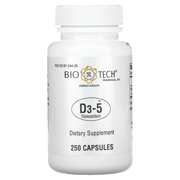 D3-5 Cholecalciferol, 250 Capsules