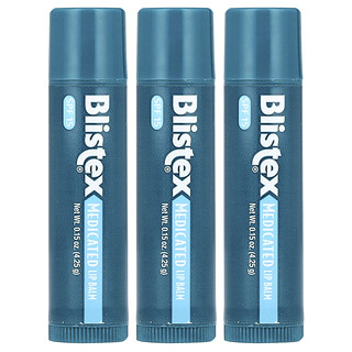 Blistex, Medicinsk læbepomade, beskyttende/solcreme, SPF 15, 3-pakning, 0,15 oz (4,25 g) pr. stk.