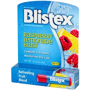 Blistex, Защитная гигиеническая помада / солнцезащитный крем, SPF 15, малиновый лимонад, 0,15 унции (4,25 г)