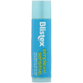 Blistex, Simple and Sensitive（シンプル＆センシティブ）、リップ保湿クリーム、4.25g（0.15オンス）