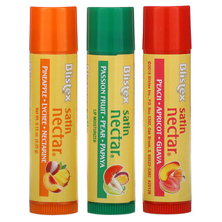Blistex, Satin Nectar Lip Moisturizer, Variety Pack , 3 Pack, 0.15 oz (4.25 g) Each