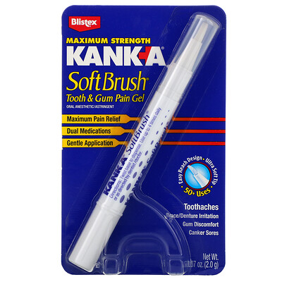 

Blistex Kank-A, SoftBrush, Tooth & Gum Pain Gel, 0.07 oz (2 g)