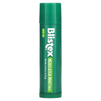 

Blistex Medicated Lip Protectant/Sunscreen SPF 15 Mint 0.15 oz (4.25 g)