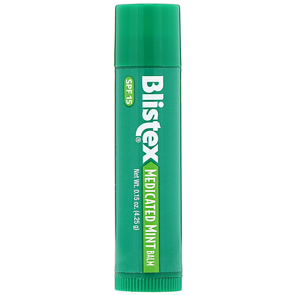 Blistex‏, Lip Protectant/Sunscreen, SPF 15, Medicated Mint Balm, .15 oz (4.25 g)