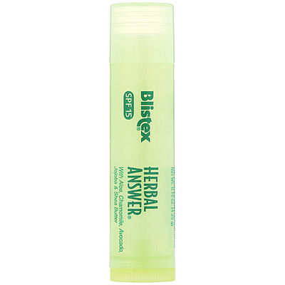 Blistex Lip Protectant/Sunscreen, SPF 15, Herbal Answer, 0.15 oz (4.25 g)