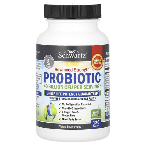 Bioschwartz Probiotic, Advanced Strength, 120 Capsules
