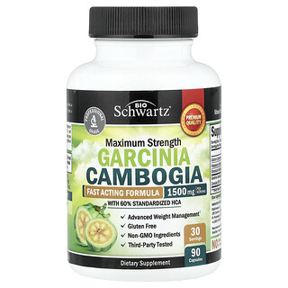 BioSchwartz, Maximum Strength Garcinia Cambogia, 90 Capsules