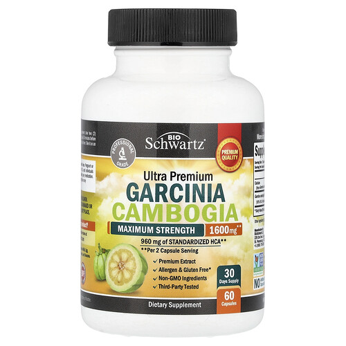 Bioschwartz Ultra Premium, Garcinia Cambogia, Maximum Strength, 60 Capsules