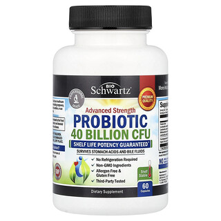 BioSchwartz, Advanced Strength Probiotic, 60 Capsules