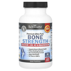 Ultra Pure Bone Strength, кальцій, вітамін D3, K2 і магній, 120 капсул