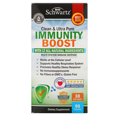 BioSchwartz Clean & Ultra Pure Immunity Boost, 90 Capsules