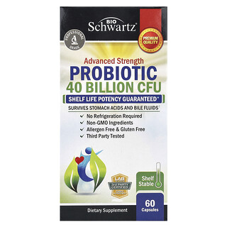 BioSchwartz, 优效益生菌，60 粒胶囊