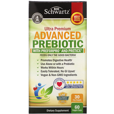 BioSchwartz Advanced Prebiotic, 60 Veggie Capsules