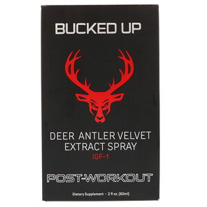 Bucked Up, Deer Antler Velvet Extract Spray, Post Workout, 2 oz (60 ml) отзывы