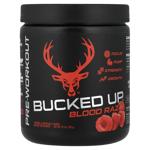 Bucked Up, Pre-Workout, Red Raspberry, 11.1 oz (315 g)