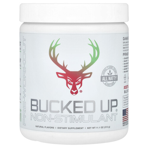 Bucked Up Pre-Workout, Non-Stimulant, Strawberry Kiwi, 11.1 oz (315 g)