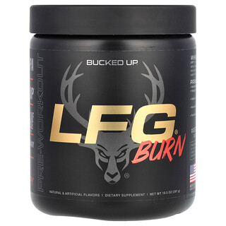 Bucked Up, LFG Burn, predtréningový prípravok, bobuľový, 297 g