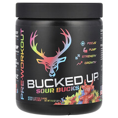 Передтренувальний прийом, Sour Bucks, жувальні цукерки з кислинкою, 327 г (11,5 унції)