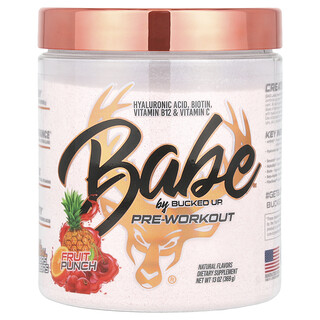Bucked Up, Babe, Pra-Senaman, Punch Buah, 13 oz (369 g)