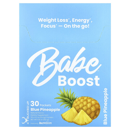 Bucked Up, Babe, Boost, Blue Pineapple, 30 Packets, 0.2 oz (6.4 g) Each