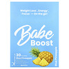 Bucked Up, Babe, Boost, Blå Ananas, 30 pakker, 0,2 oz (6,4 g) pr. stk.