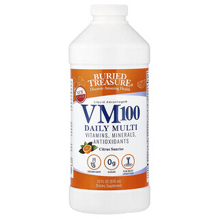 Buried Treasure, Liquid Advantage®，VM100 每日多维生素，阳光柑橘味，33 液量盎司（976 毫升）