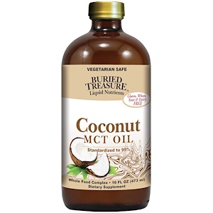 Купить Buried Treasure, Жидкие питательные вещества, кокосовое масло, 16 жидких унций (473 мл)  на IHerb