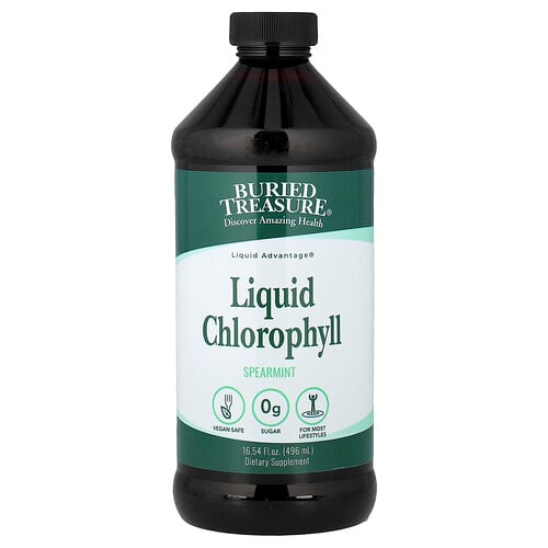 Buried Treasure, Flüssiges Chlorophyll, Grüne Minze, 480 ml (16,23 fl. oz.)