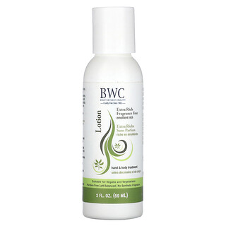 Beauty Without Cruelty‏, Hand & Body Treatment Lotion, Extra Rich, Fragrance Free, 2 fl oz (59 ml)