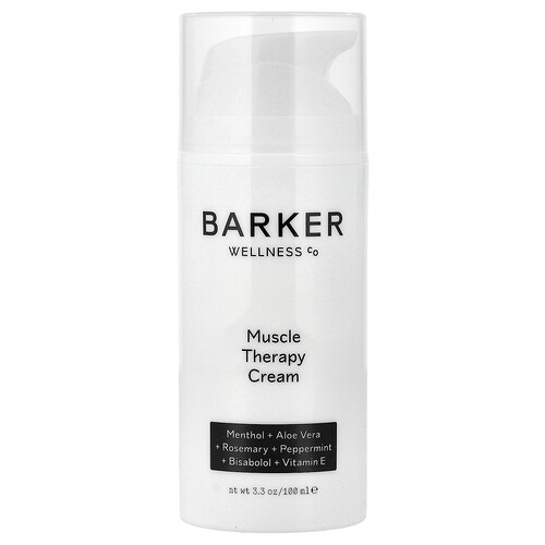 Barker Wellness Co, Muscle Therapy Cream, Muskeltherapie-Creme, 100 ml (3,3 oz.)