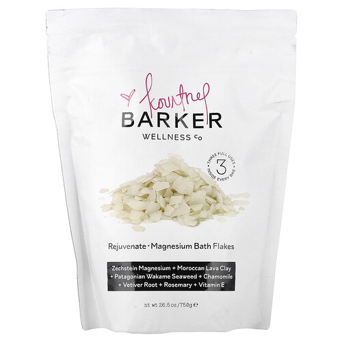 Barker Wellness Co Rejuvenate, Magnesium Bath Flakes, 26.5 oz (750 g)