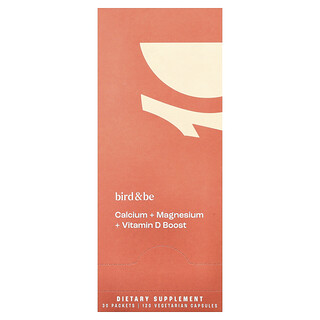 Bird and Be, Booster de calcium, magnésium et vitamine D, 30 sachets