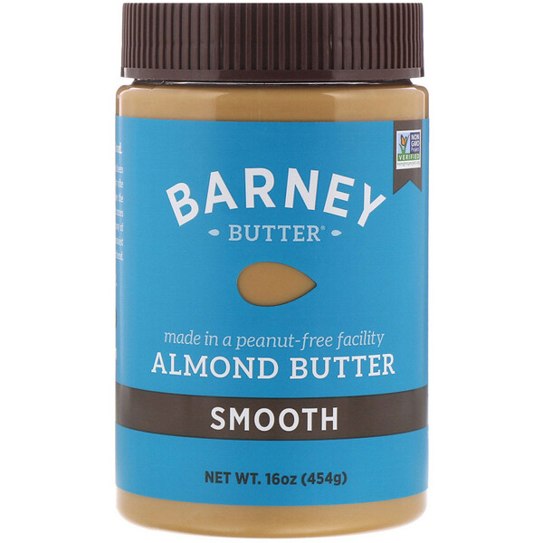Barney Butter‏, Almond Butter, Smooth, 16 oz (454 g)