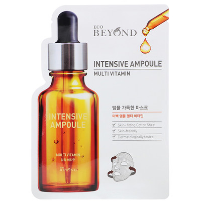 Beyond Intensive Ampoule, Multi Vitamin Mask, 1 Sheet, 0.74 fl oz (22 ml)