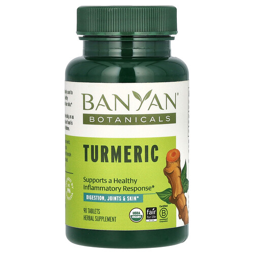 Banyan Botanicals Turmeric, 90 Tablets (500 mg per Tablet)