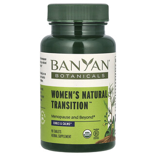 Banyan Botanicals, Women's Natural Transition, Suplemento para aliviar los síntomas de la menopausia, 90 comprimidos