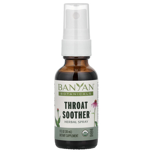 Banyan Botanicals, Throat Soother Herbal Spray, Kräuterspray für den Hals, 30 ml (1 fl. oz.)