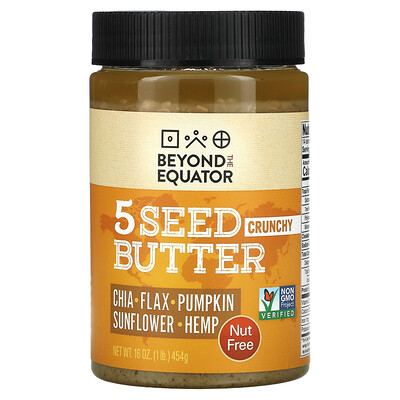 

Beyond The Equator, 5 Seed Butter, Crunchy, 16 oz (454 g)