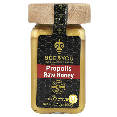 Bee & You , Propolis Raw Honey, 6.7 Oz (190 G)