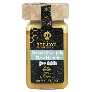 Bee & You, Raw Honey, Propolis Royal Jelly, For Kids, 6.7 oz (190 g)