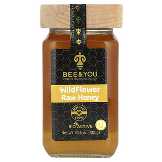 Bee & You, WildFlower Çiğ Balı, 10,6 oz (300 gr)