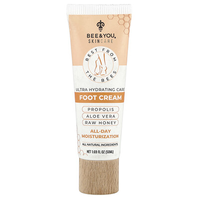 Product Image for Bee & You, Ultra Hydrating Care Foot Cream, 1.69 fl oz (50 ml)