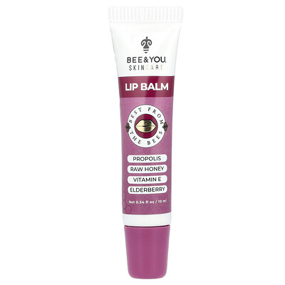Bee & You, Bálsamo labial de saúco, 10 ml (0,34 oz. líq.)