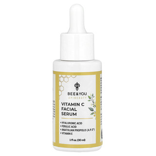 Bee & You, Vitamin C Facial Serum, Gesichtsserum mit Vitamin C, 30 ml (1 fl. oz.)