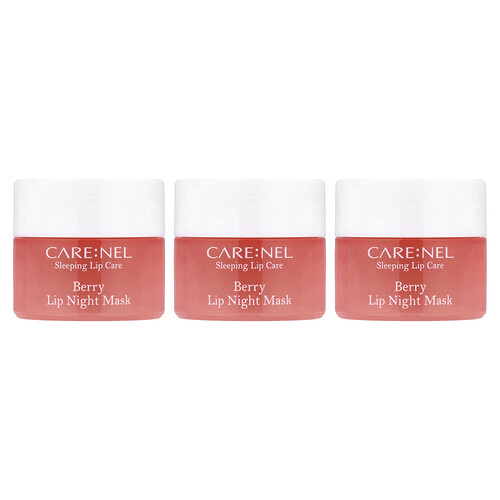 Care:nel Lip Night Mask, Berry, 3 Pieces, (5 g) Each