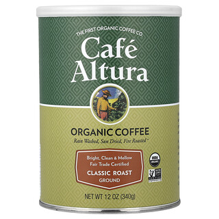 Cafe Altura, Kopi Organik, Dikisar, Panggang Klasik, 12 oz (340 g)