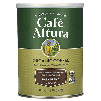 Купить Cafe Altura Органический кофе, темная смесь, молотый, 12 унций (340 г)