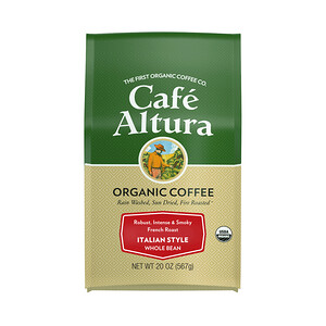 Отзывы о Кафе Алтура, Organic Coffee, Italian Style, French Roast, Whole Bean, 20 oz (567 g)
